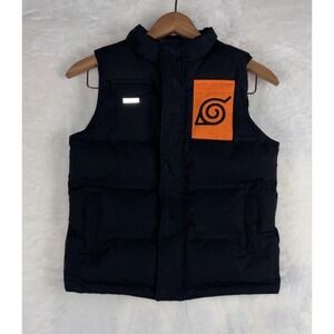 Naruto Shippuden Puffer Vest Kids 7-8 Years 130cm Anime Ninja Flak Casual Warm